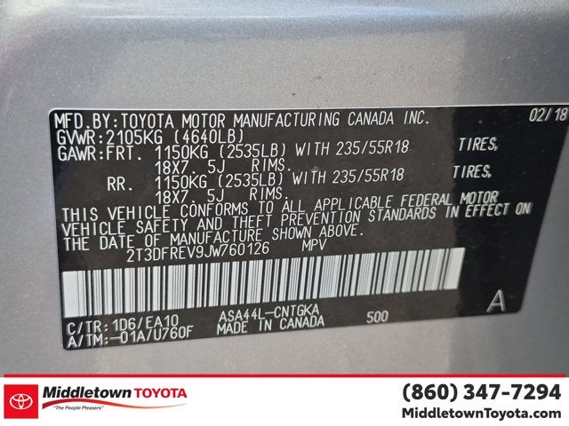 2018 Toyota RAV4 Limited