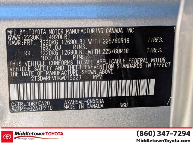 2019 Toyota RAV4 Hybrid Limited