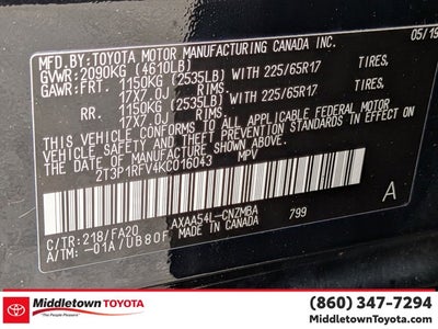2019 Toyota RAV4 XLE