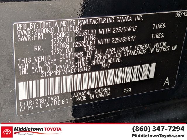 2019 Toyota RAV4 XLE