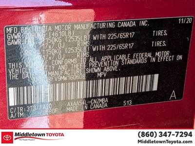 2021 Toyota RAV4 XLE