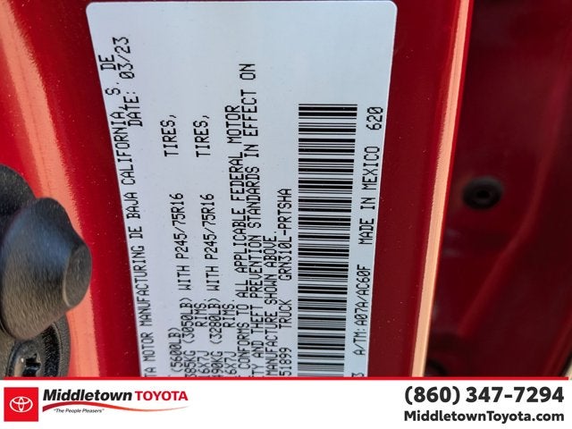 2023 Toyota Tacoma 4WD SR5