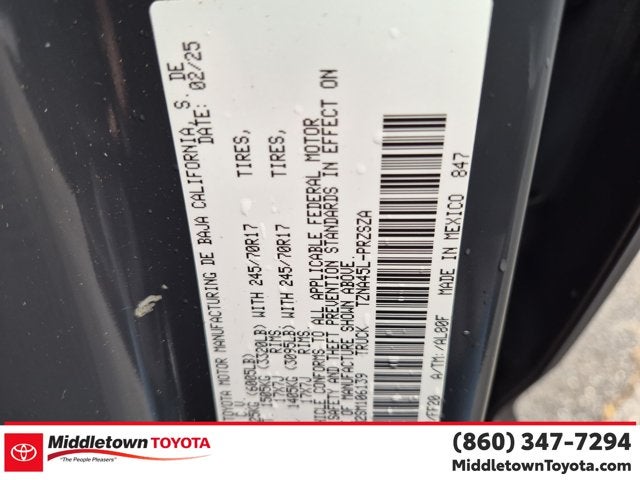 2025 Toyota Tacoma 4WD SR5