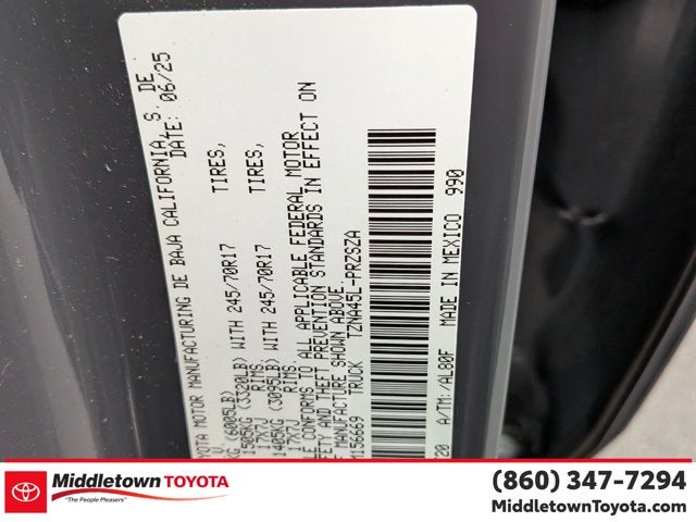 2025 Toyota Tacoma 4WD SR5