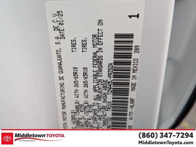 2025 Toyota Tacoma 4WD Limited