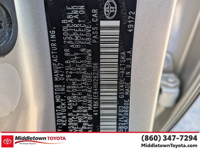 2017 Toyota Avalon XLE Premium