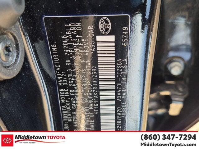 2024 Toyota Camry SE