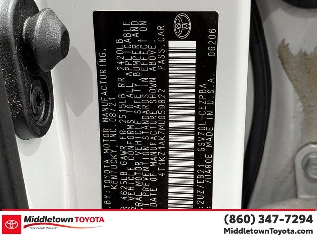 2021 Toyota Camry TRD V6