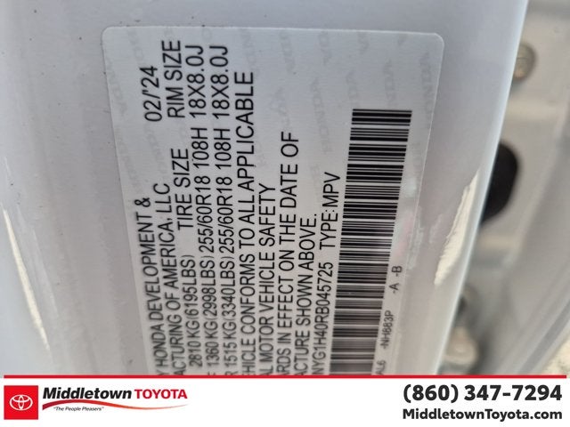 2024 Honda Pilot EX-L 8 Passenger