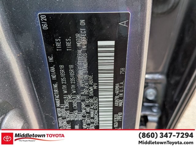 2020 Toyota Highlander Hybrid XLE