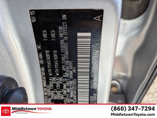 2015 Toyota Highlander XLE