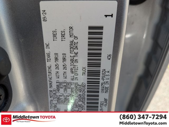 2025 Toyota Tundra 4WD SR5