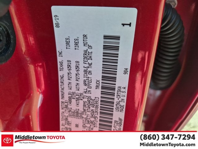 2019 Toyota Tundra 4WD SR5