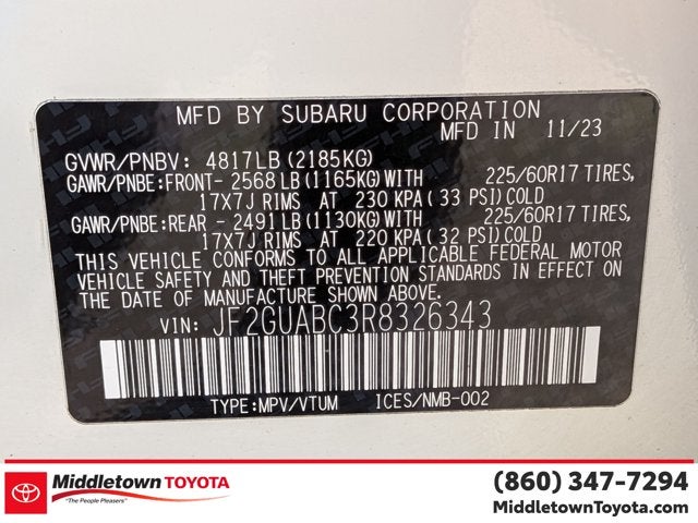 2024 Subaru Crosstrek Base