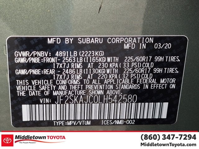 2020 Subaru Forester Premium
