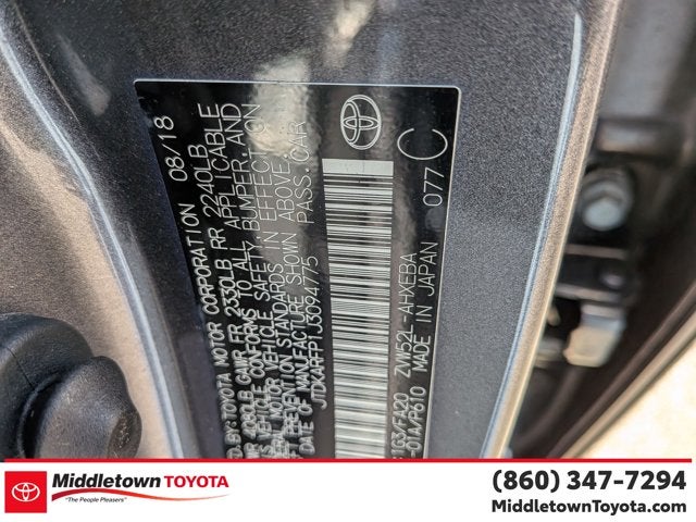2018 Toyota Prius Prime Plus
